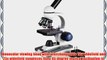 AmScope M150C-PS25 Compound Monocular Microscope WF10x and WF25x Eyepieces 40x-1000x Magnification