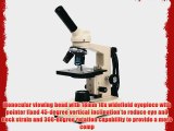 Swift Optical M2251B Basic Monocular Compound Microscope WF10x Eyepiece 40x-400x Magnification
