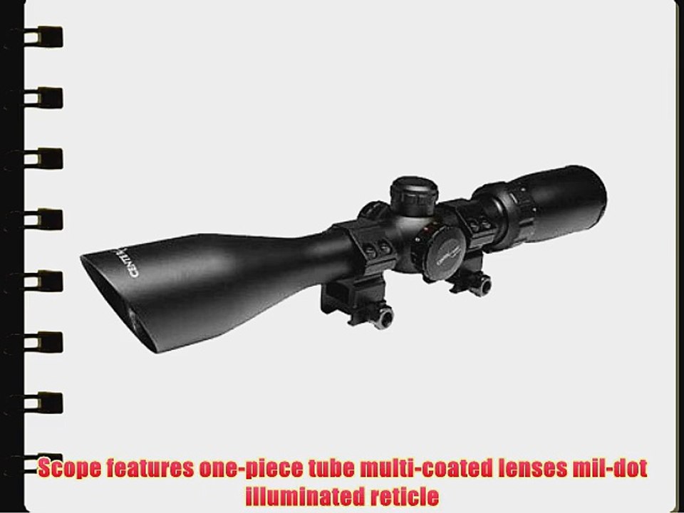 Center Point 3-9 x 50mm Riflescope with Dual Illuminated Reticle