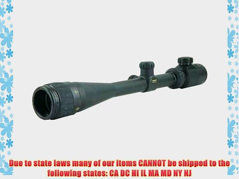 BSA 6 - 24x40 mm Mil Dot Tactical Scope Matte Black