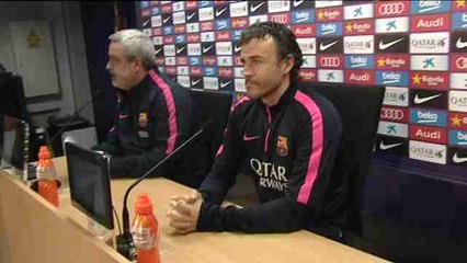 Luis Enrique denies Barça's mood changed following defeat