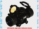 Aim Sports 1X30 Dual III. Sight with 4 Different Reticles and Flip-Up Lens