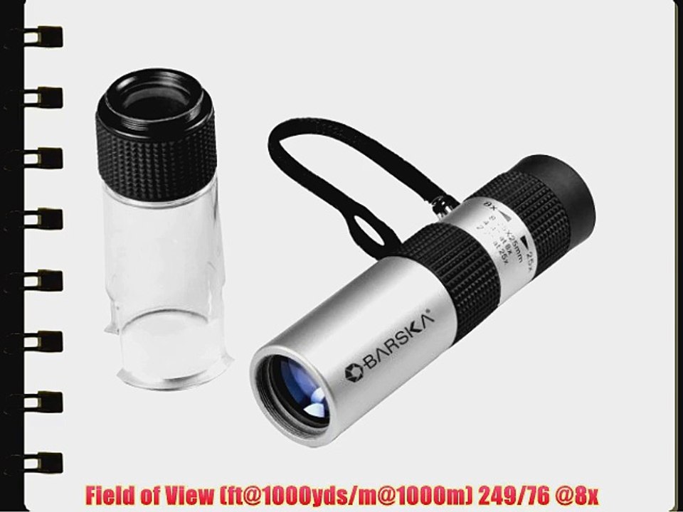 BARSKA 8-25X25 Zoom Monocular/Microscope