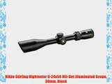 Nikko Stirling Nighteater 6-24x56 Mil-Dot Illuminated Scope 30mm Black