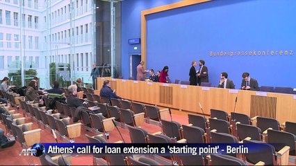 Berlin says Greek request a 'starting point' for more talks