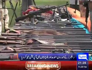 Rangers arrest 58 suspects during action in Interior Sindh, Balochistan