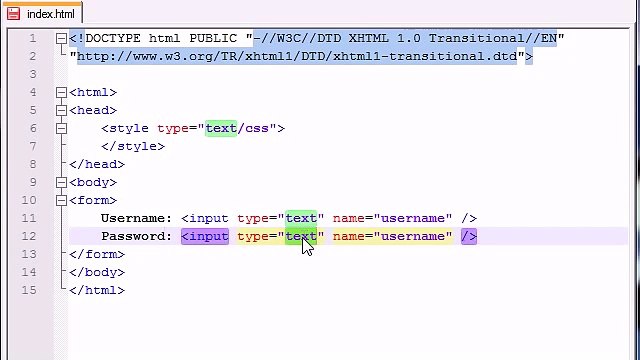 -XHTML and CSS Tutorial - 45 - Submitting Forms