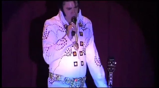 Mike Adams sings an Elvis medley at Elvis day in Sheffield Elvis Presley song