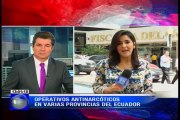Operativos antinarcóticos en varias provincias del Ecuador