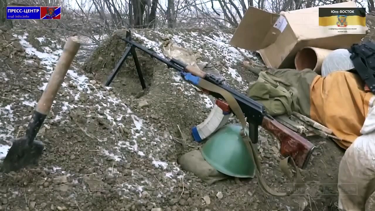 Танк Т-64 на передовой отбивает атаки ВСУ 27.01...