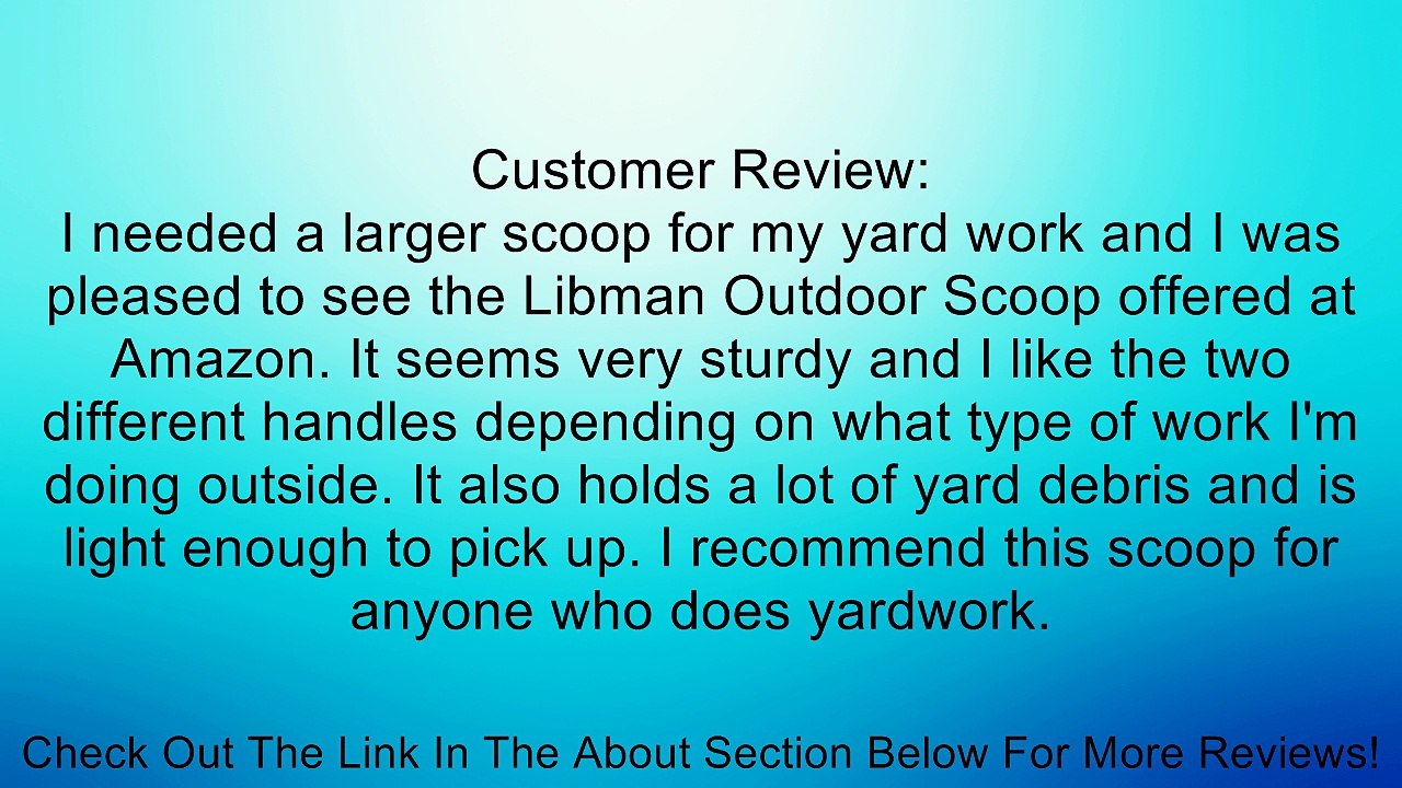Libman Outdoor Scoop Review