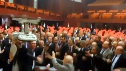 Fists fly in the Turkish parliament (Low)