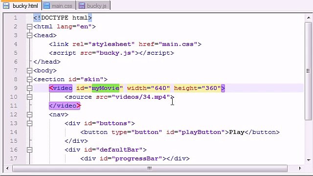 HTML5 Tutorial - 31 - Programming the Video Player - YouTube