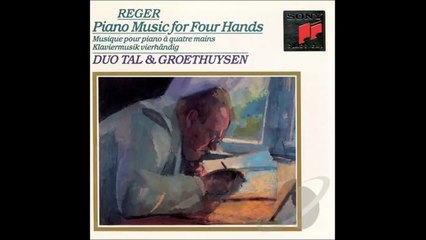 REGER Mozart Variations, piano 4-hands Op.132a (1915) - Tal-Groethuysen [HQ]