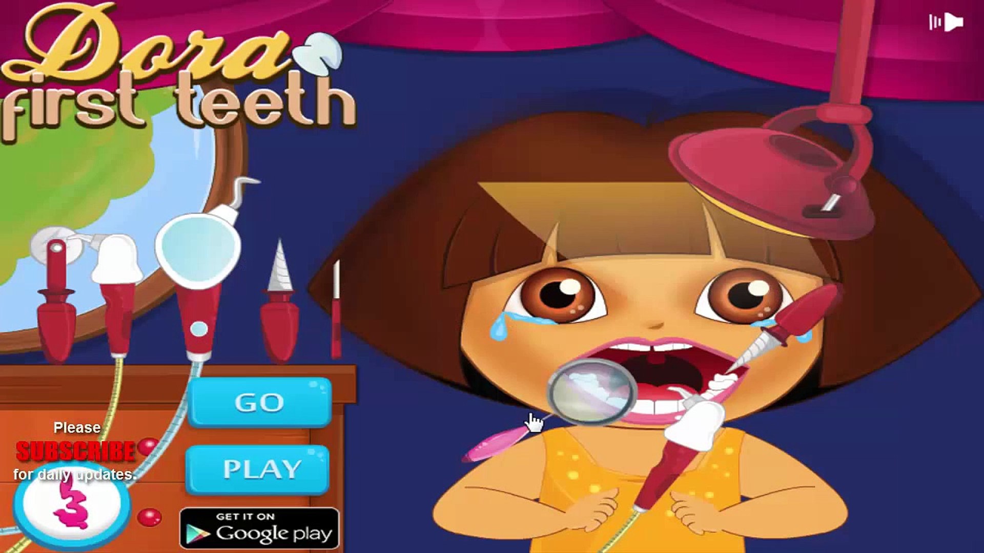 Dora l'exploratrice Game - Dora premier match dents dentiste - Jeux  gratuits en ligne - video Dailymotion