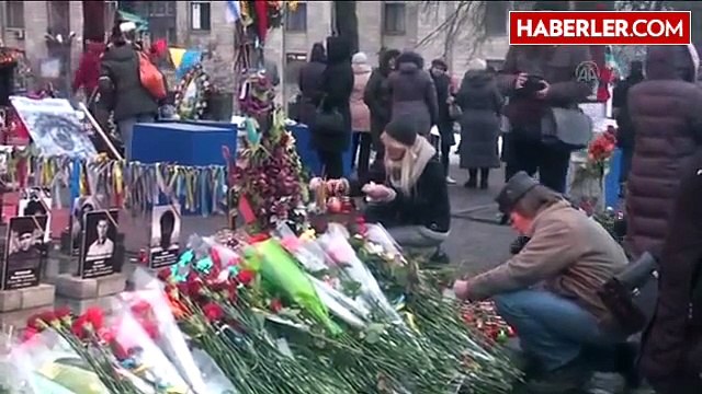 Başkent Kiev'de, 2014'te Meydan Olaylarında Ölenler Anıldı