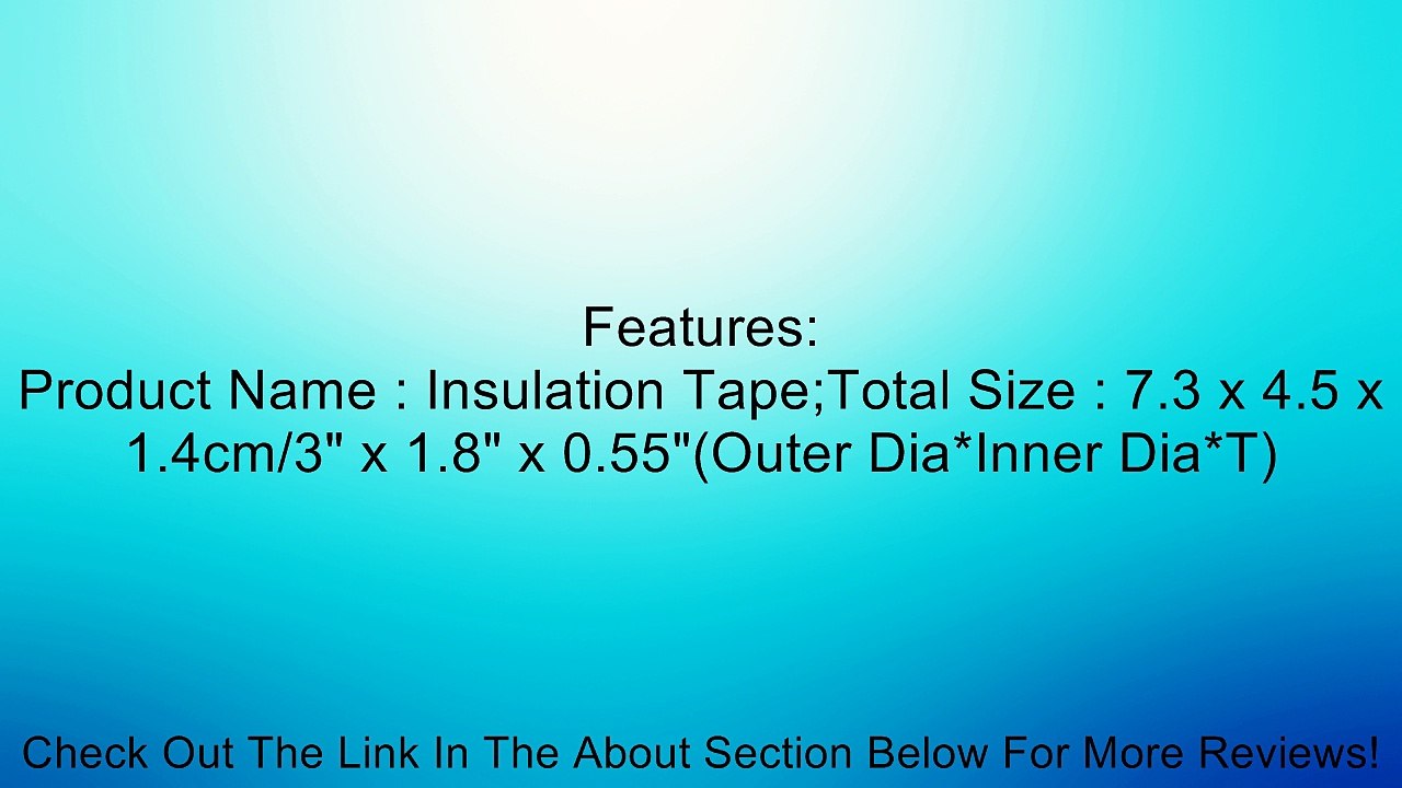 59Ft 18M Length 23mm Width Insulation Sealing Tape Roll Black Review