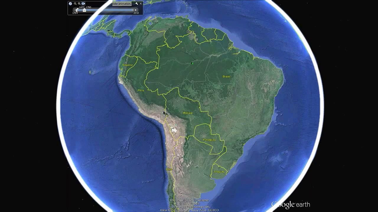 Spatiotemporal Analysis of Guaroa Virus Diversity, Evolution, & Spread in South America (polygons)