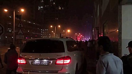 Dubai on Fire - Marina Torch Tower on Flames
