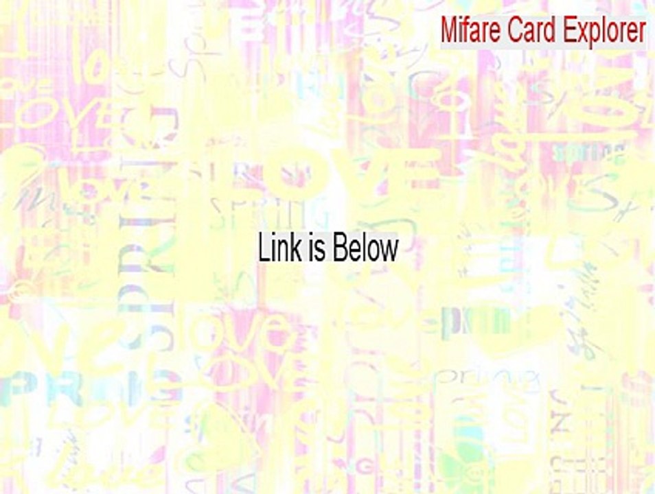 Mifare Card Explorer Free Download - mifare card explorer windows (2015)