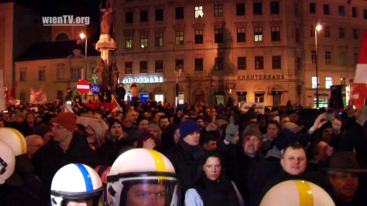 Erste PEGIDA Demo in Wien
