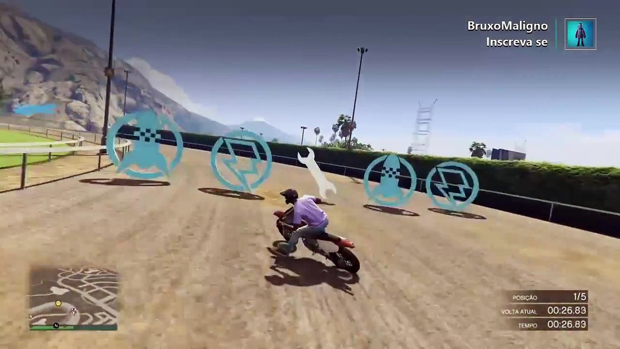Gta 5 corrida de moto muito perigosa