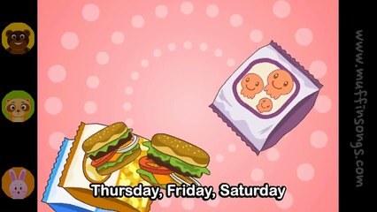 Day of the week(Sunday, Monday) Nursery rhymes 005