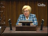 Poseł Maria Nowak - Oświadczenie z dnia 18 lutego 2015 roku.