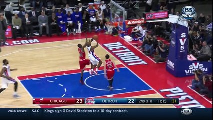 Andre Drummond prend 5 rebonds offensifs en 4 secondes