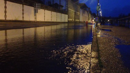 Le quai Léon a été inondé moins d'une heure