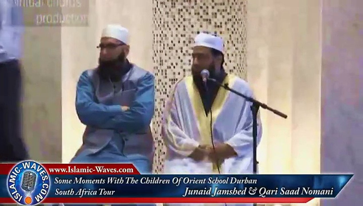 With The Children Of Orient School Durban - Junaid Jamshed & Qari Saad Nomani