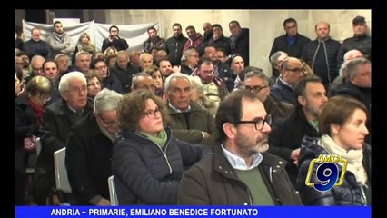 ANDRIA | Primarie, Emiliano benedice Fortunato