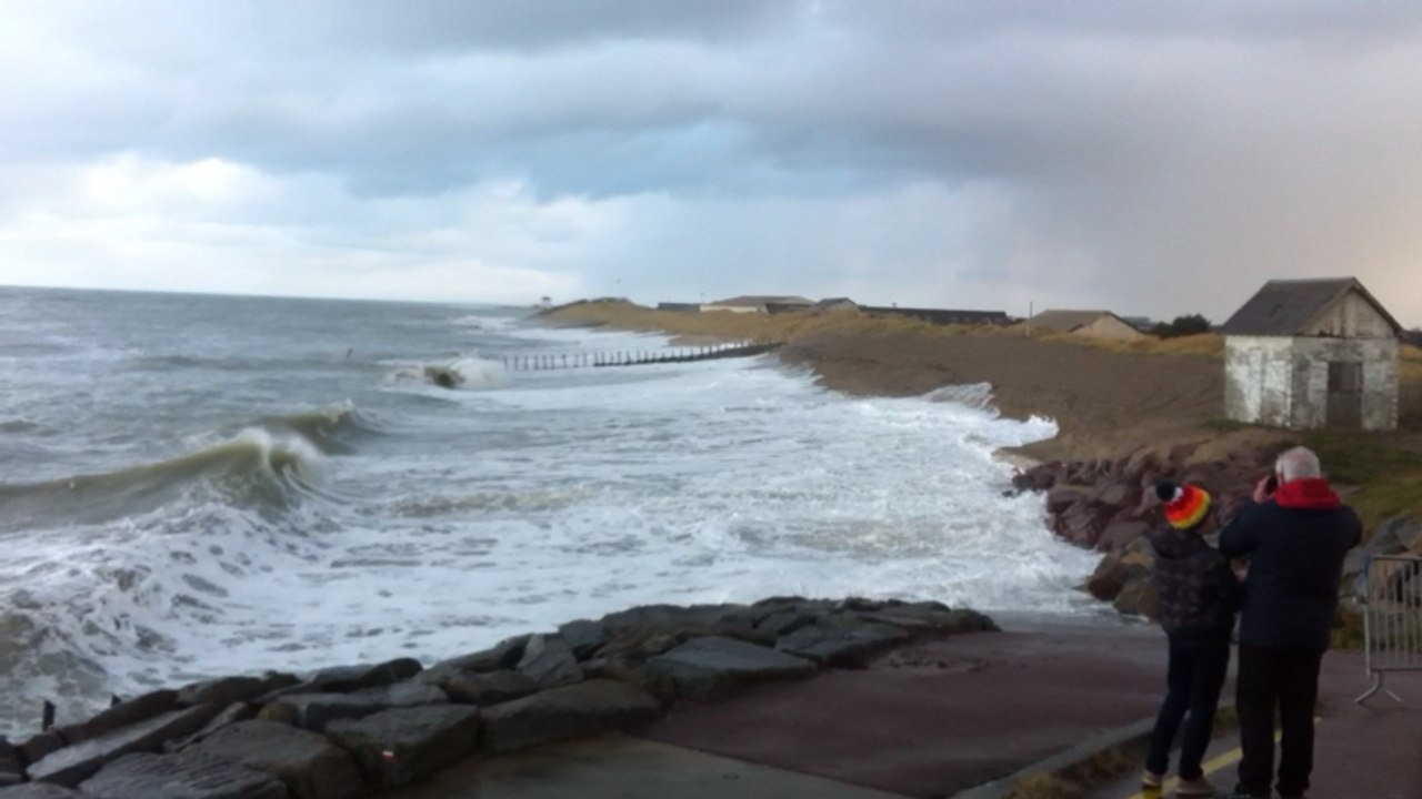 Grande marée à Agon-Coutainville