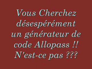 générateur de code allopass