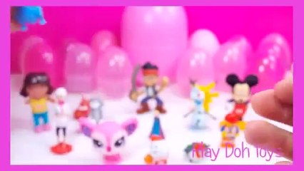 mickey mouse surprise eggs play doh lps frozen peppa pig toy story mlp egg barbie