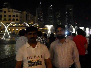 Sheikh Abdul Rehman at Dubai Burj Ul Khalifa Water Dance