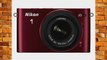 Nikon 1 J3 Kit Compact num?rique hybride 142 Mpix   Optique 10-30 mm Rouge grenat
