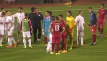 Fight between serbian and georgian soccer players : Euro 2016 match