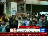 Funeral of martyred worker of MQM Syed Mujtaba Hassan offered in Hyderabad