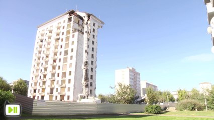 Démolition de la tour 33 à la Meinau - Strasbourg