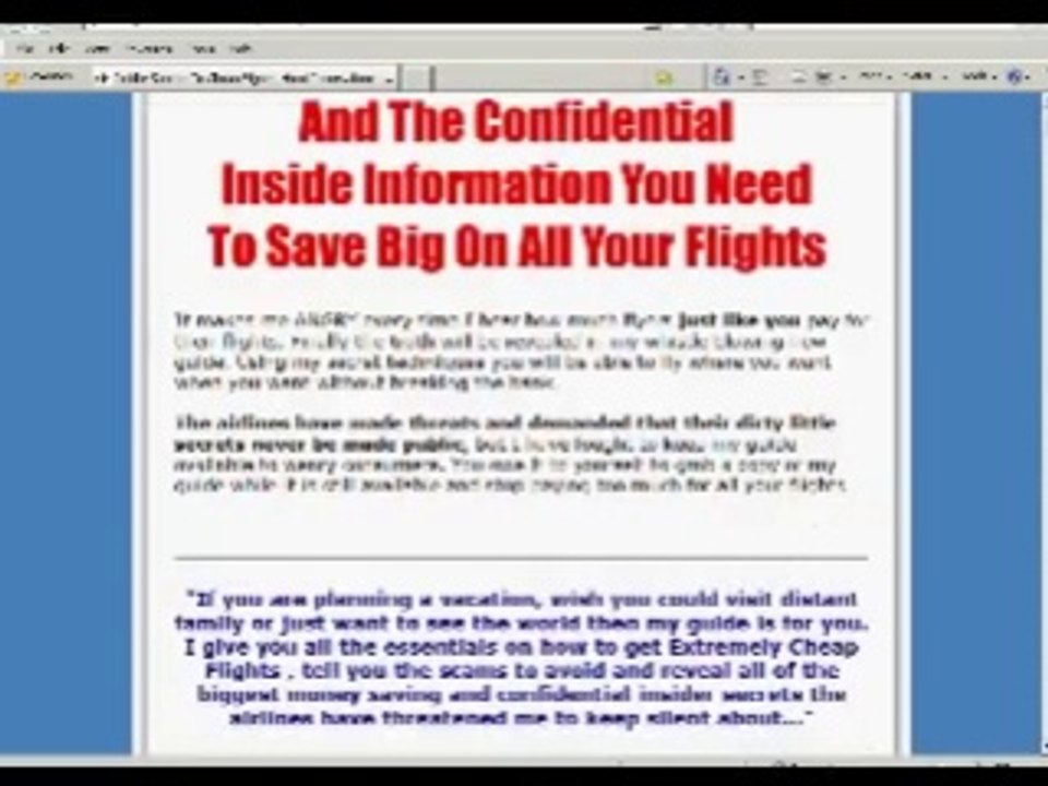 Insider Secrets To Cheap Flights