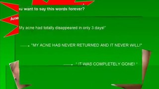 Acne free In 3 Days!