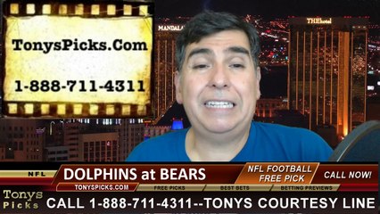 Chicago Bears vs. Miami Dolphins Free Pick Prediction NFL Pro Football Odds Preview 10-19-2014