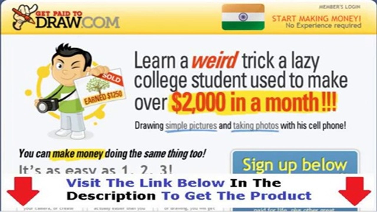 Get Paid To Draw com + DISCOUNT + BONUS