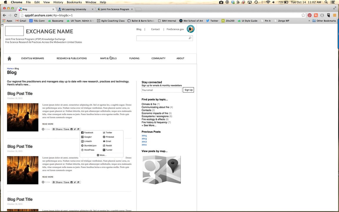 JFSP Wireframe Walkthrough Demo