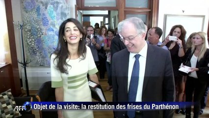 Restitution des frises du Parthénon: Amal Clooney à Athènes