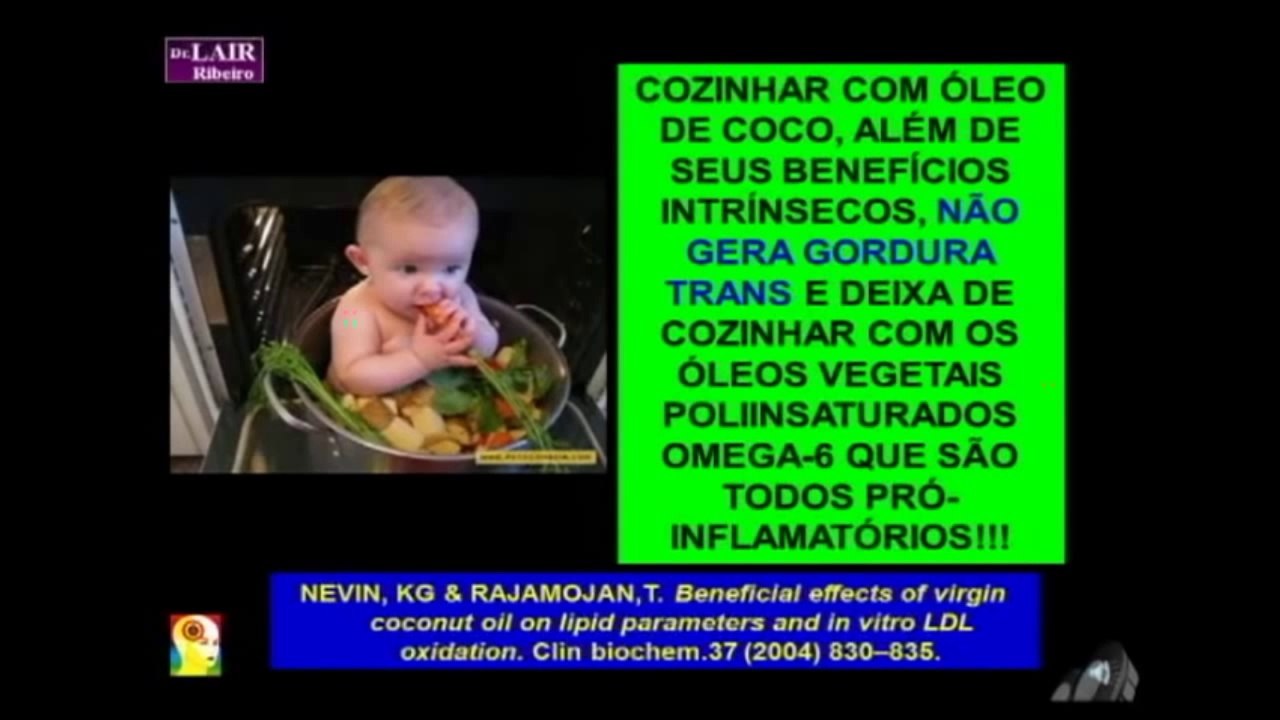 Dr Lair Ribeiro   Os incríveis benefícios do óleo de côco