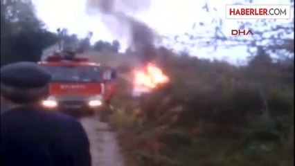 Bartın'da Seyir Halindeki Minübüste Yangın Çıktı