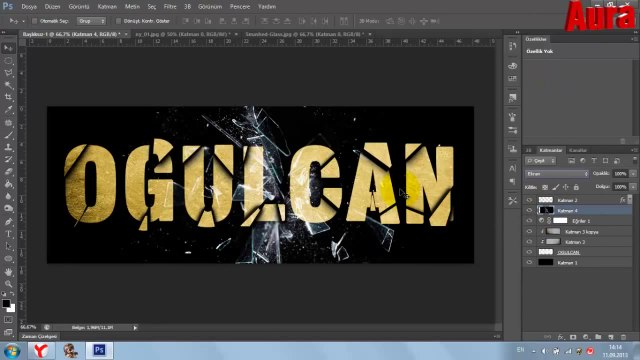 Adobe Photoshop CS6 Kırık Cam Efekti