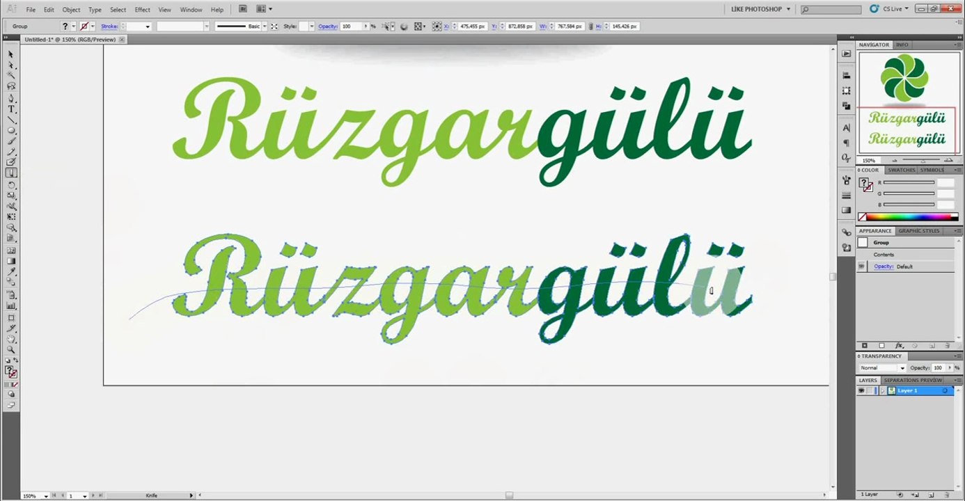 İllustrator Logo Yapımı - Ders 1